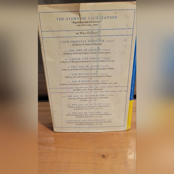 VTG 1965 The Age of Voltaire - Durant; Story of Civilization Vol IX HC w/DJ - Picture 5 of 14